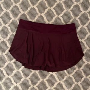 LULULEMON Oxblood Tennis Skort